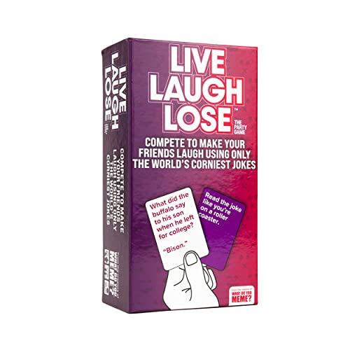 what do you meme live laugh lose - the party game where you compete to make corny jokes funny