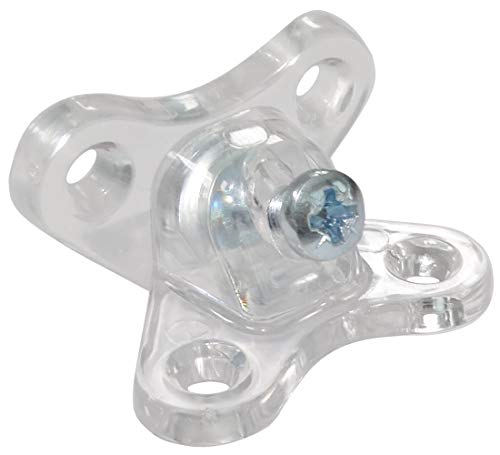 Aerzetix C41530 - 10 staffe per giunti angolari, montaggio in plastica per mobili, pannello