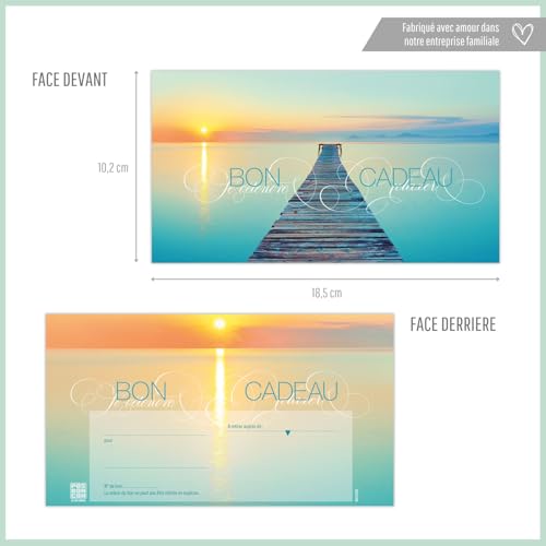 POS BON - 50 bons cadeaux à remplir - formulaires imprimés pour des salons de beauté et d'autres entreprises MA1266F-0-50-V1 – vue 2