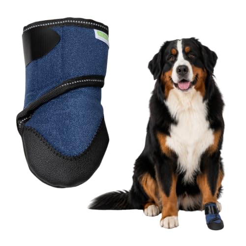 Healers Anti-Slip Dog Boots-Medical Paw Protection for Large Breeds, Traction Booties for Slippery Floors (Single Boot, 3.5" Paw Width, 90+ lbs), XL