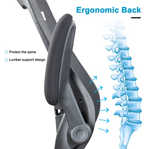 Boliss Ergonomic Office Computer Drafting Desk Chair Height Adjustable Arm Waist Support Function, With Adjustable Enlarged Foot Loop 400 Lbs - Black #TOP3