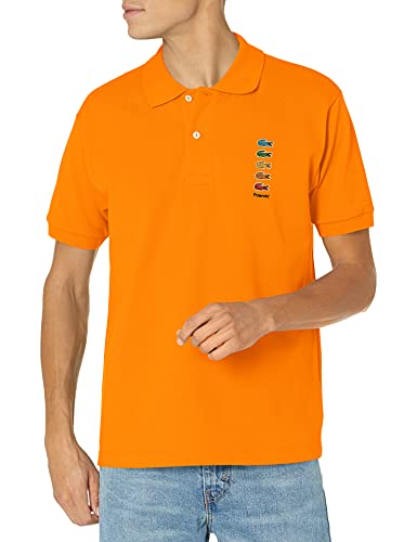 Lacoste Men's Short Sleeve Polaroid Croc Polo Shirt, Orpiment, XL
