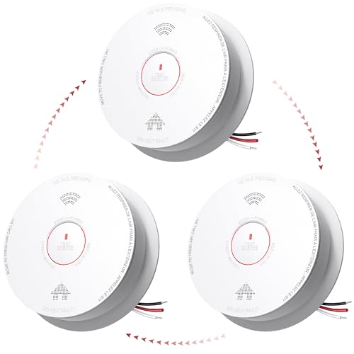 Siterlink-Hardwired-Smoke-Detector-and-Carbon-Monoxide-Detector-3-Pack Siterlink Hardwired Smoke Detector and Carbon Monoxide Detector 3 Pack - Image 1