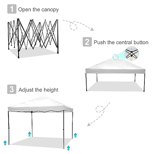 Image of HOTEEL Outdoor Pop Up Canopy 10x20 Party Tent