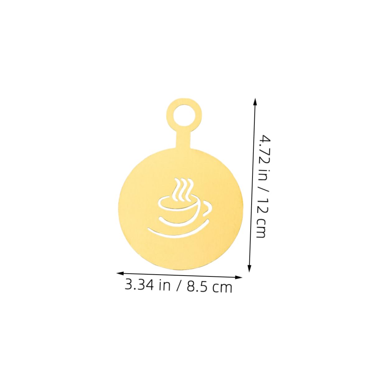 SOLUSTRE 4pcs Stainless Templates: Art Stencils for Cappuccino Latte Hot Chocolate Cookie and Cake Decoration - Stencils for Bakery