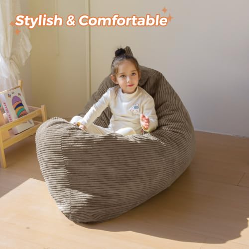 MAXYOYO 3 in 1 Kids Bean Bag Chair, Comfy Floor Sofa with Removed Cover by MAXYOYO - Used condition - Image 9
