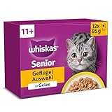 Whiskas Senior 11+ Katzennassfutter Geflügel Auswahl in Gelee...