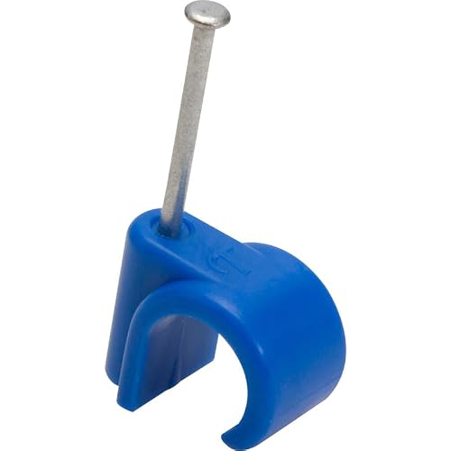 Shirenock Blue Nail-In Clip 22Mm, 20 In Pack