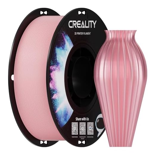 Creality PETG 3D Printing Filament 1.75mm, Excellent Toughness High Precision, Odorless Non-Toxic Moistureproof, 1 kg(2.2 lbs) for Most FDM 3D Printers (Pink)