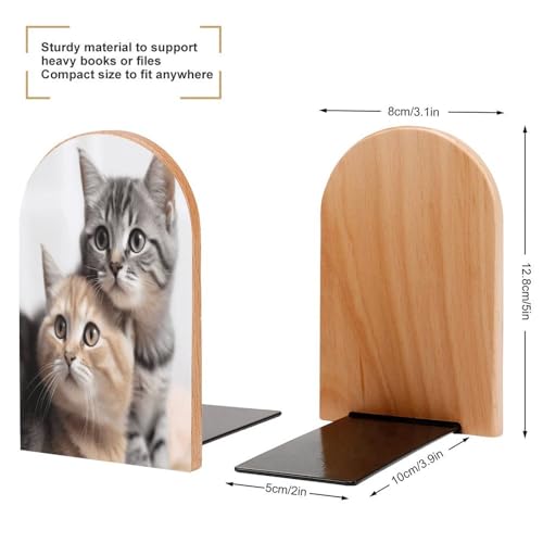 Sujetalibros de gatos decorativos para organizar el escritorio de casa 3
