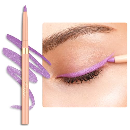 OULAC Lápices de Ojos Mate Dura 24 Horas+, Twist-up Morado Eyeliner Resistente al Agua, Altamente Pigmentado Sin Manchas, y Suave, Vegan (09) Sweet Taro