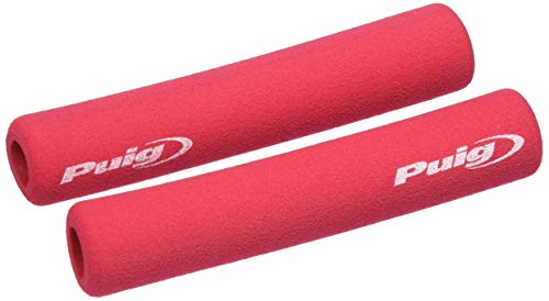 Puig 7778R Set Maniglie Antivibranti in Schiuma Termica, Rosso