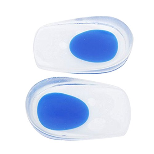 Preisvergleich Produktbild rosenice Gel Ferse Einlegesohlen Einsätze Bodenschoner Cups Bremsbeläge für Schmerzlinderung Größe L