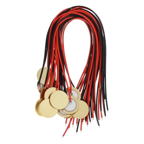 FUNOMOCYA Drum Trigger 15pcs Guitar Pickups Mic Trigger Buzzer Electronic Drum Triggers Piezoelectric Transducer Piezoelectric Disc Acoustic Pickup Transducer Brass Musical Instrument