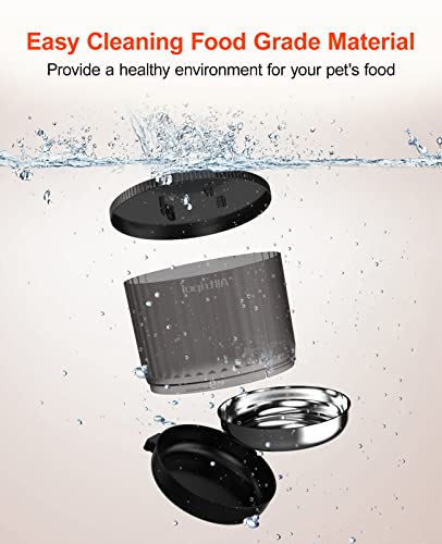 Automatic Cat Feeders With Timer, Cat Feeder Automatic Dog Food Dispenser For Pet Dry Food-Smart Pet Feeder Automatic Large Dog Feeder For Cats And Dogs With Stainless Steel Bowl, 1-6 Meals Per Day #TOP3