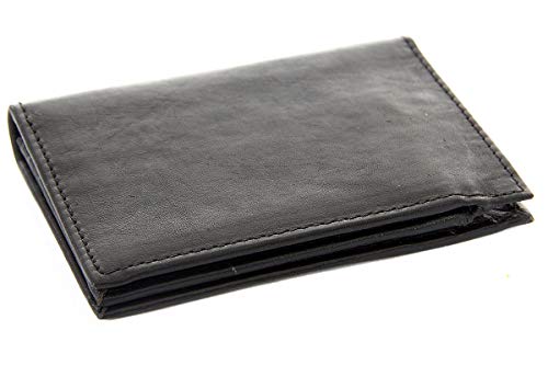 Men's Leather Bifold 7 Credit Card 1 Id Window Wallet 4.75x3.25 inches3
