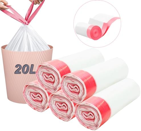 4 Gallon 220 Counts Strong Trash Bags Garbage Bags, Bathroom Trash Can Bin Liners, Small Plastic Bags For Home Office Kitchen, Fit 12-15 Liter, 3,3.5,4.5 Gal, Clear - View #7