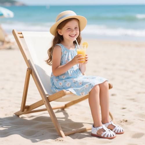 Image of Kiderence Toddler Girls Sandals Little Girls Kids Summer Shoes Toddler Sandals