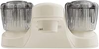 Vista 4 de Dura Faucet llave de lavabo de dos manijas, para baño de cámper, motorhomes, tráiler, Pergamino bisqué