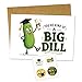 Podagree You're Kind of a Big Dill Graduation Card - Funny Pickle with Graduation Cap, Humorous Graduation Card for College or High School Graduates, 5.3x8, Includes Envelope