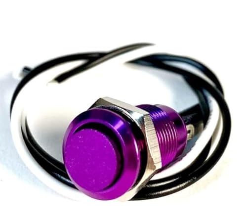 FU-Tone Tesi IDO Super M 10MM Metal Momentary Push Button Guitar Kill Switch Purple/LXCb`