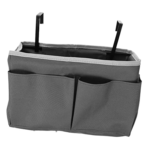 OKUMEYR 1pc Hanging Storage Bag Oxford Cloth Organizer for Home Bunk Beds Dorms Capacity Grey Pouch with Design for Various Items and Easy Access