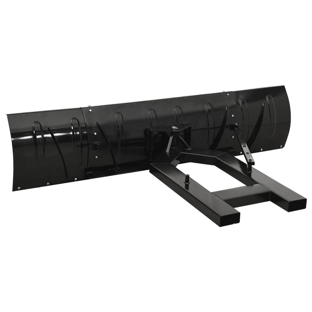 Schneeschild für Gabelstapler 200x48 cm Schwarz, Schneepflug, Schneeschild Rasentraktor, Garten Laubsammler, Auto Schneeschild, Schneeschieber, Schneeschaufel