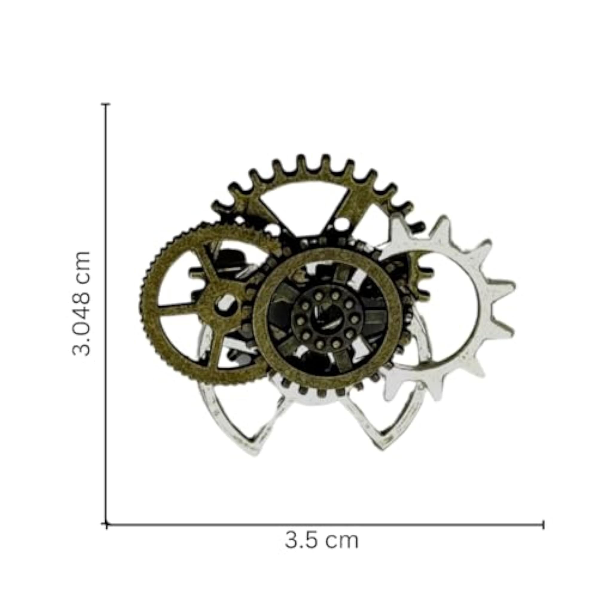 Steampunk Metal Lapel Pins for Men, Unique Accessories