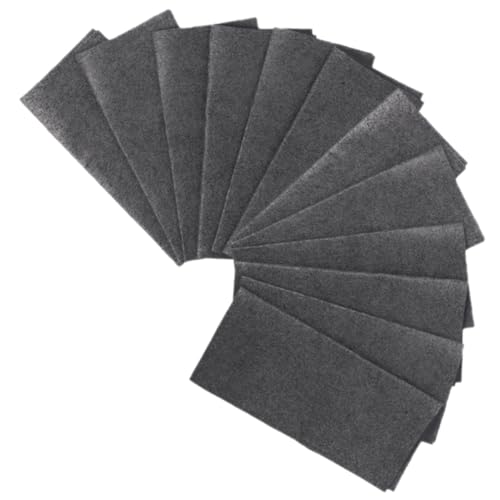 WRITWAA 10 Piezas Trapo mágico de Vidrio Trapos para Limpiar Ventanas Microfibra paños de Limpieza Reutilizables Pendientes de Limpieza de Gafas Lavar Ropa Fibra extrafina Gris Oscuro