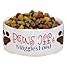 Personalized Paws Off Ceramic Dog Bowl, 5 1/2