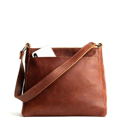 Portland Leather Goods Triangle Shoulder Bag for Women – Handmade from the Finest Full-Grain Hides3