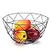 `Star Empty Moderne Design Corbeille à fruit Fruit Basket Fil Décoratif En Métal Panier De Rangement Noir Affichage Bol De Fruits Table Bac À Légumes Salle À Manger Décor (Color : Black)