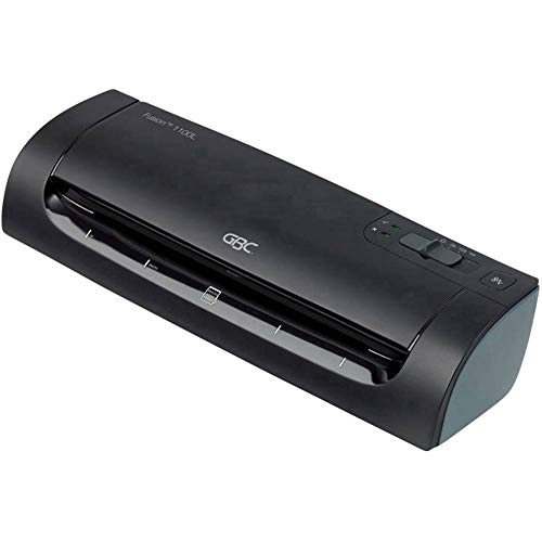 Image of GBC Laminator A4 Fusion 1100L, High Speed Laminating, 3 Minutes Warm-up Time, Hot /Cold Laminating, 75 to 125 mic Laminating Pouches, Ideal for Home Office or Small Offices, Black, 4400746EU