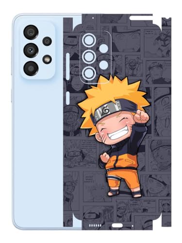 Image of AtOdds - Compatible for Samsung Galaxy A33 (5G) Mobile Back Skin Rear Screen Guard Protector Film Wrap (Coverage - Back+Camera+Sides) (Anime-1)