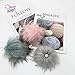 Furryvalley Faux Fur Pompom 6pcs DIY Crafts Fluffy Balls for Hat Shoes Scarves with Snap Fastener Removable Knitting Hat Horse Riding Hat Silk Accessories 6 Inch Extra Large (3 Popular Mix Colors)