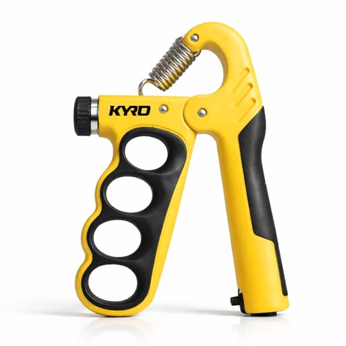 Image of Kyro Ring Hand Gripper 5-100 KG | Adjustable Grip Strengthener with Counter for Men & Women | Finger, Wrist & Forearm Strength Trainer | Heavy Duty Power Gripper for Home & Gym