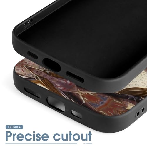 Vintage Cats The Musician Phone Case TPU Protective Cover Cute Phone Cover Mobile Case Compatible with iPhone 15 Pro Max4