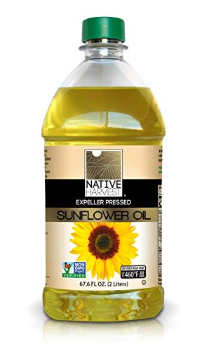 Native Harvest Expeller Pressed Non-GMO Sunflower Oil, 2 Litre (67.6 FL OZ)