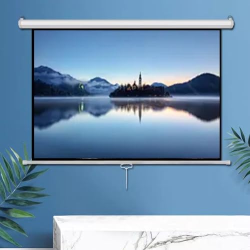 Pantalla retráctil proyector 72" 16:9 auto-bloqueo miniatura 2