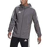 adidas vintage windbreaker mens La cremallera completa te permite ajustar tu temperatura; los bolsillos delanteros con cremallera proporcionan almacenamiento