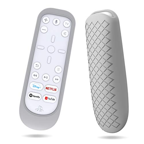 Silicone Cover for PS5 Media Remote,Daugee Protective Case Sleeve for PS5 Remote Control,Playstation 5 Media Remote Skin Washable,Shockproof (Grey)