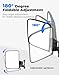 KEMIMOTO Magnetic Side Mirrors for Tractors, Forklifts, Lawn Movers, Small Dozers, Lift Trucks, Golf Cart 22Lbs Rear View Mirror Compatible with John Deere, Kubota, Toyota, CASE IH, Club Car, EZGO
