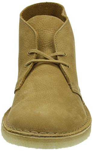 Image of CLARKS Men's Desert Boot Chukka Boot, Black Leather, 13 M US