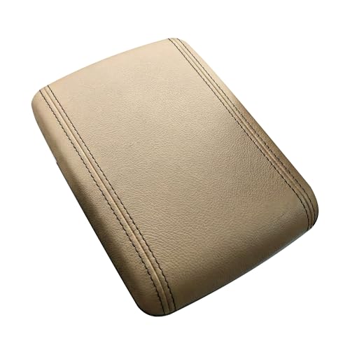 RedlineGoods Center Console Cover Compatible with Mazda RX7 1993-02. Tailor Made - not Universal. Genuine top-Grade Italian Latte Leather with Black Thread