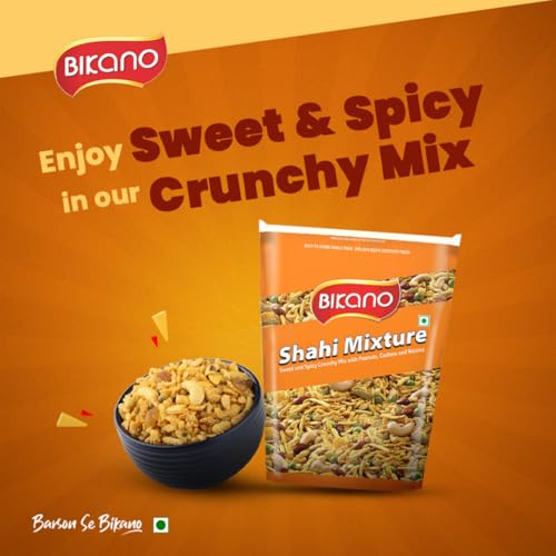Image of Bikano Shahi Mixture Namkeen| Crunchy Dry Fruits Peas & Peanuts| Crunchy & Tasty, 1000g Pack