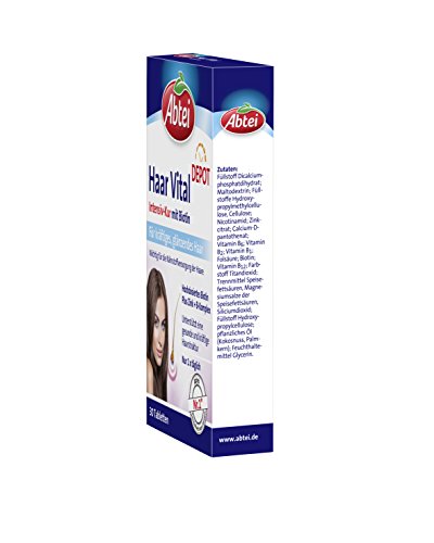 Abtei Haar Vital Intensiv Kur, mit Biotin für gesunde Haare, 30 Tabletten, 1er Pack