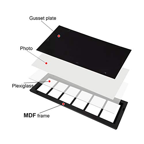 Adeco Decorative Handcrafted Wood Wall Hanging Collage Picture Frame With 6-5 X 7 Inch Openings #TOP2