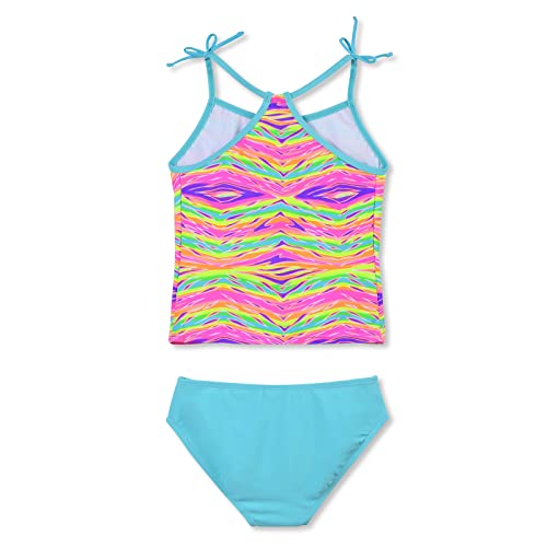 Girls' Tankini Swimsuits 2-Piece Bathing Suit UPF 50+ Sport Halter Swimwear for Kids2