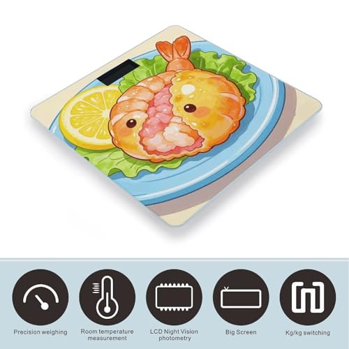 Báscula digital de baño precisa y estable con pantalla LCD miniatura 3