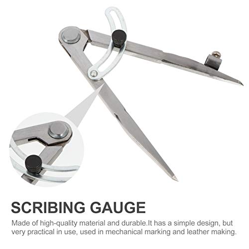 ULTECHNOVO Divisor de Aço Caranguejo Bússola de Couro Bússola de Espaçamento Ajustável Diy Wing Divi